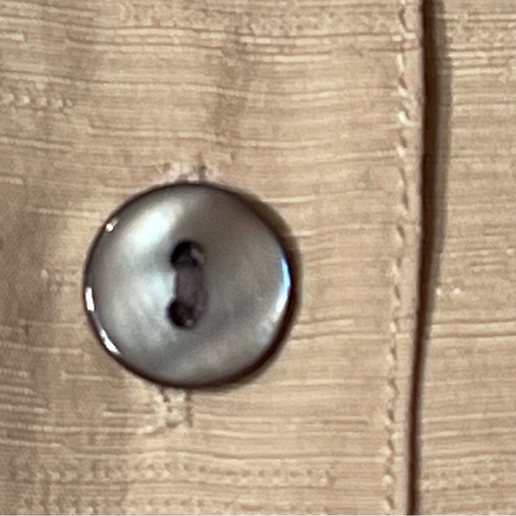 Silk Tropical Short Sleeve Blouse Top - Picture 11 of 13